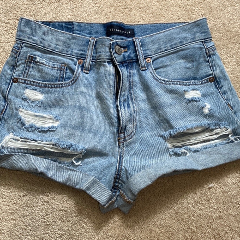 aeropostal mom jean shorts
